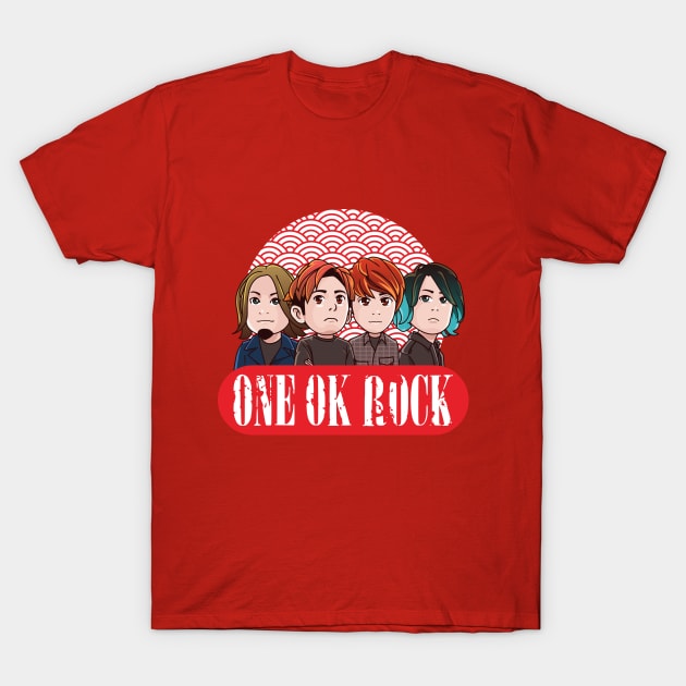 One Ok Rock Chibi Personil T-Shirt by obiyshinichiart